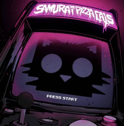Samurai pizza cats - press start cover