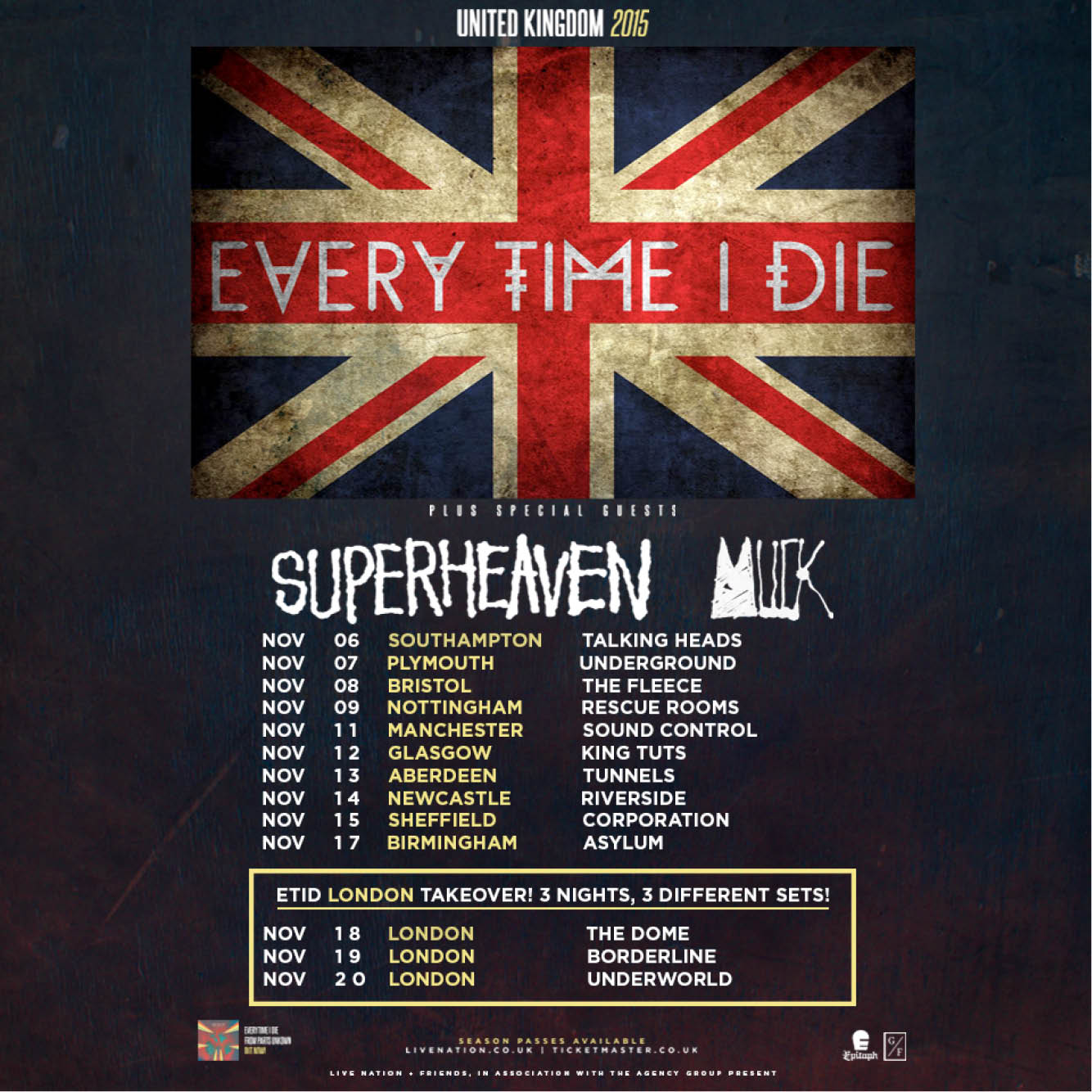 every time i die uk tour
