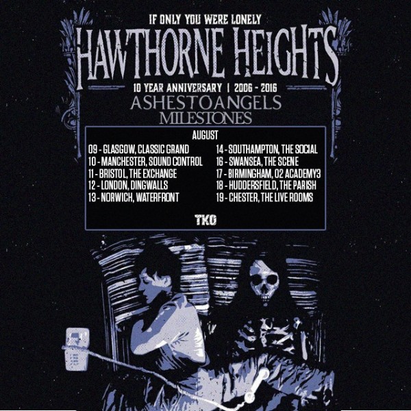 Ashestoangels announced as main support for Hawthorne Heights
