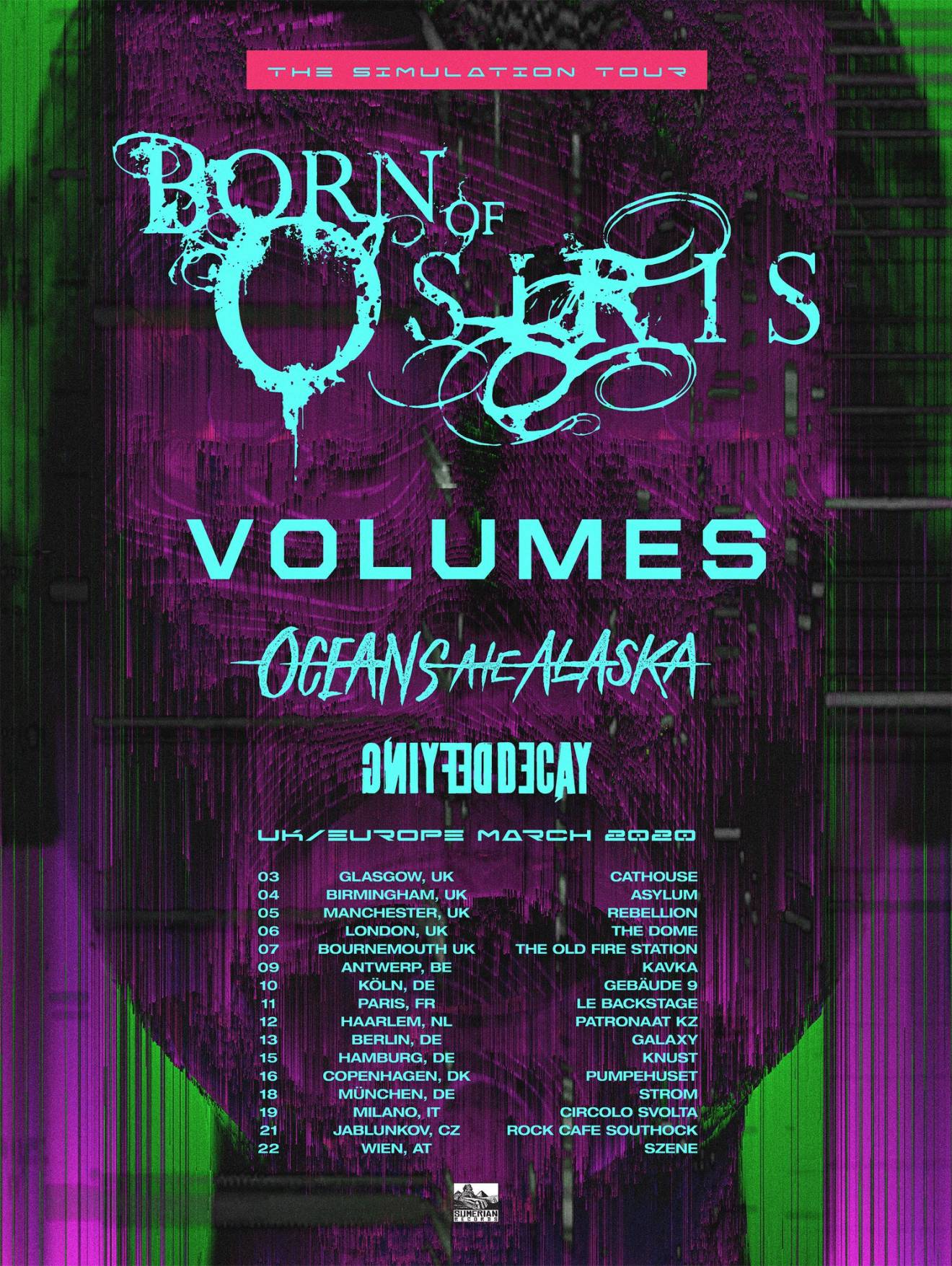 Born Of Osiris announce UK tour