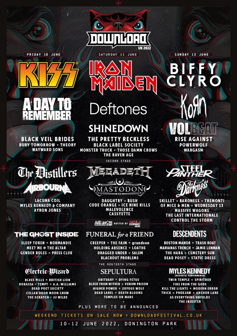 Weekend To Remember Schedule 2022 Download Festival 2022 Reveals Day Splits - Altcorner.com