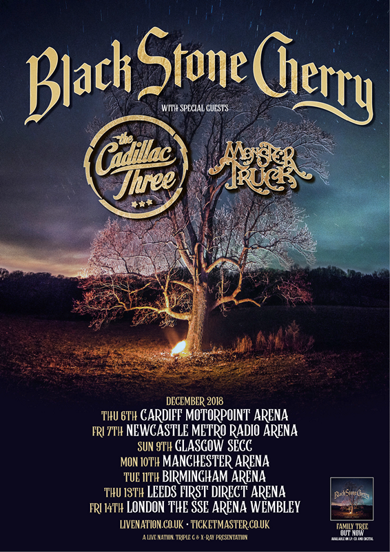 black stone cherry tour poster